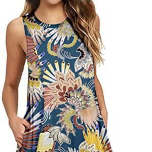 HAOMEILI Women's Summer Casual Swing T-Shirt Dresses